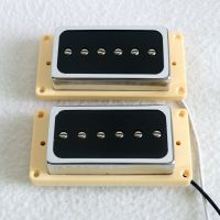 Donlis Alnico 2เปิดสไตล์ปก Humbucker P90กีต้าร์ LP รถปิคอัพที่มีขดลวดสีงาช้างแบบเดี่ยว