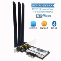 BCM94360CSAX PCIE card 1X desktop WiFi wireless adapter 802.11AC 1750Mbps Bluetooth 4.0 for Hackintosh Win OS support handoff