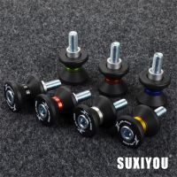 อุปกรณ์เสริมรถจักรยานยนต์ CNC Swingarm Spools Slider ขาตั้งสกรูสำหรับ660 675 765 RS S 1050 Street Triple TIGER 800 TIGER800 XC XCX XR XRX