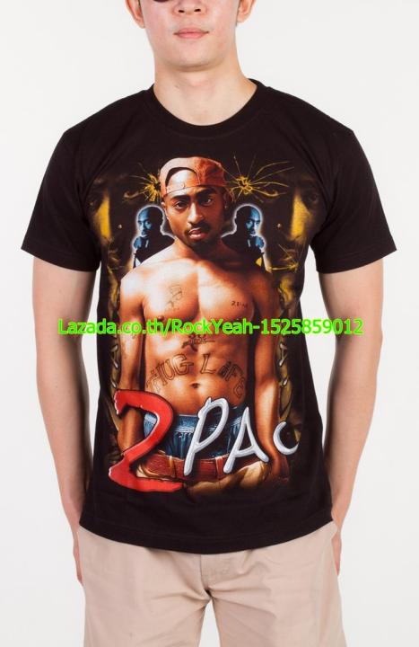 เสื้อวง-2-pac-tupac-เสื้อยืด-วงดนตรี-ทูพัค-ชาเคอร์-ไซส์ยุโรป-rcm1268