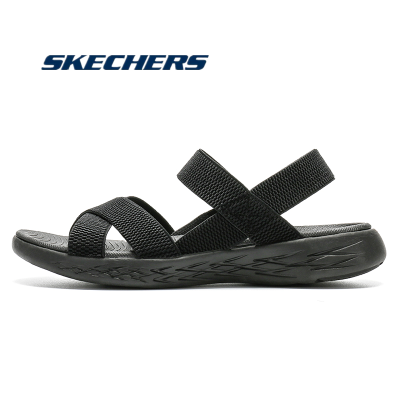 Skechers_Gorun Womens sandals สเก็ตเชอร์ส รองเท้าแตะ ผู้หญิง GOwalk Arch Fit On-The-Go Sandals Shoes -GRY