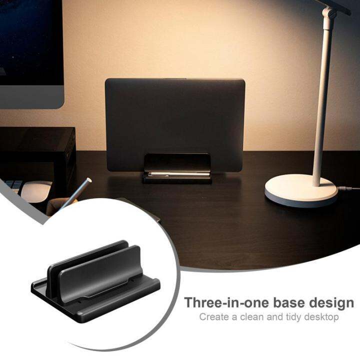 portable-vertical-adjustable-aluminum-stand-desktop-dual-slot-notebook-tablet-base-mount-holder-dock-pro-air-laptop-stands