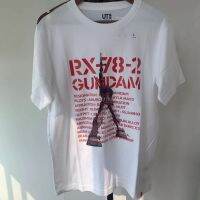 [ส่งของ]Uniqllo เสื้อยืดแขนสั้น พิมพ์ลายกันดั้ม สําหรับผู้ชาย และผู้หญิง 451379 451380