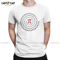 Pi T Shirts Spiral Science Math Irrational Number Sequence 3.14 T-Shirts Men Amazing Pure Cotton Tee Shirt 5XL 6XL Clothing