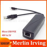 Merlin Irving Shop Poe Splitter 5V Poe Micro Usb Power Over Ethernet 48V To 5V Active Plug For CCTV Camera