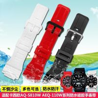 ☢ สายนาฬิกาสำหรับนาฬิกา Casio AQ-S810W AEQ-110 MCW-200H สายนาฬิกาซิลิโคนชายเรซิ่น