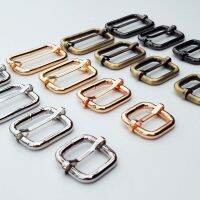 5Pcs Metal Webbing Bag Buckle Slide Adjustor Adjustable Square Ring Buckles