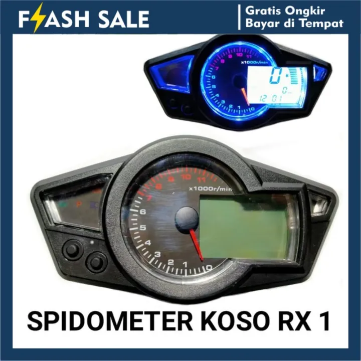 SPEEDOMETER KOSO RX1N Spido RX 1 Digital Custom Universal Murah