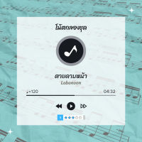 โน้ตกลอง  เพลง ตายดาบหน้า - Labanoon  โน้ตกลองชุด By EaddyDrum