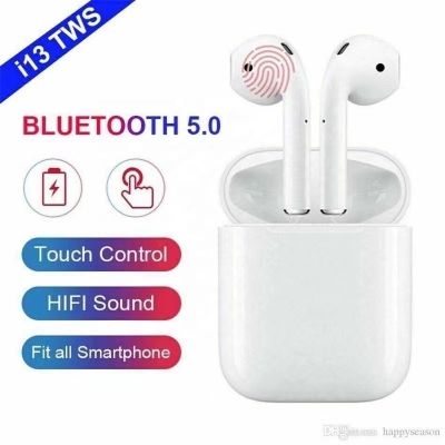 i13 หูฟัง TWS รุ่น ใหม่ พร้อมกล่องชาร์จ หูฟังบลูทูธไร้สาย Bluetooth V5.0 หูฟังไร้สาย ใช้ได้ทุกรุ่น I13