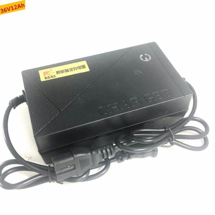 Portable 36V Electric Bike Charger Smart Power Supply Adapter DC 44V 1.8A For Lead Acid Battery
