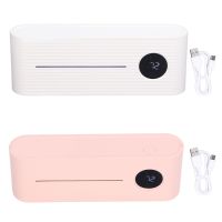 【LZ】❇  Suporte de escova de dentes elétrica inteligente Suporte de parede UV Ventilador de secagem Prateleira livre de broca Carregamento USB para família Branco