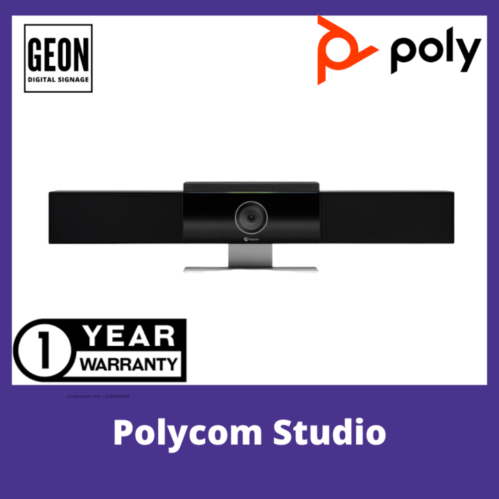 POLYCOM Studio Audio/Video USB Soundbar with auto-track 120-deg FOV 4K  Camera | Lazada