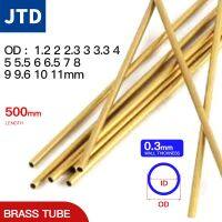 【CC】 JTD pipe 0.3mm wall thickness 1.2-11 brass 300mm length Straight tubing  copper thin-walled Small diameter