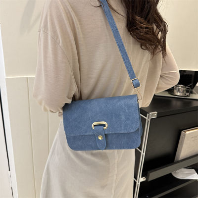 Simple Womens Bag Retro-inspired Shoulder Bags Small Square Bag For Women Fashion Belt Buckle Handbag Crossbody Bag For Women