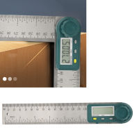 Digital Angle Finder Ruler 0-200mm/7in Goniometer Gauge Meter Stainless Steel Angle Finder Digital Angle Measuring Tool