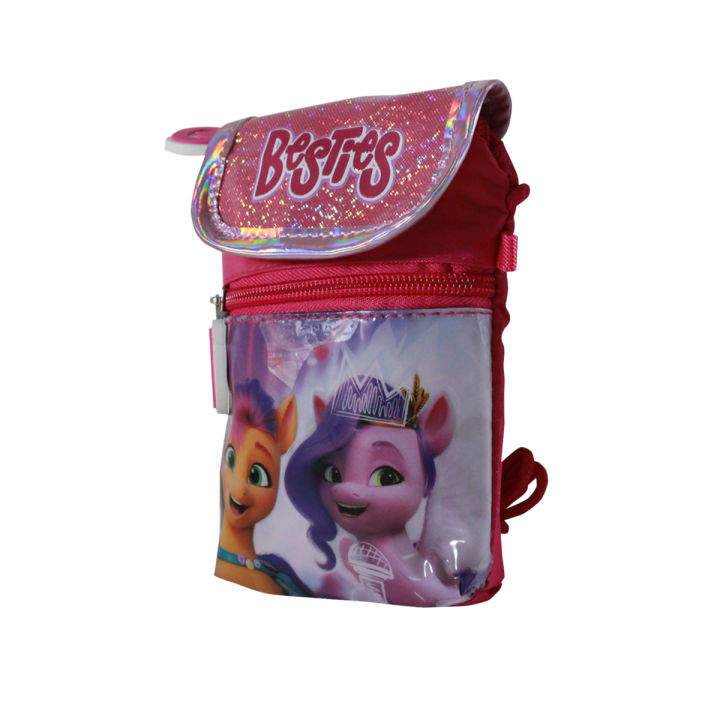 กระเป๋าคล้องคอเด็กผู้หญิงสีชมพู-pony-pn72-393
