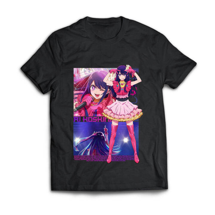 new-oshi-no-ko-anime-tshirt-short-sleeve-top-cosplay-ai-hoshino-ruby-hoshino-harajuku-shirt-fashion-casual-plus-size-tee-เสื้อยืดลำลองฤดูร้อน-s-5xl