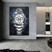 Modern Home Decor World นาฬิกาที่มีชื่อเสียงตกแต่งภาพจิตรกรรมฝาผนัง Graffiti สไตล์โปสเตอร์ภาพวาดผ้าใบและห้องนั่งเล่น Wall Art Prints