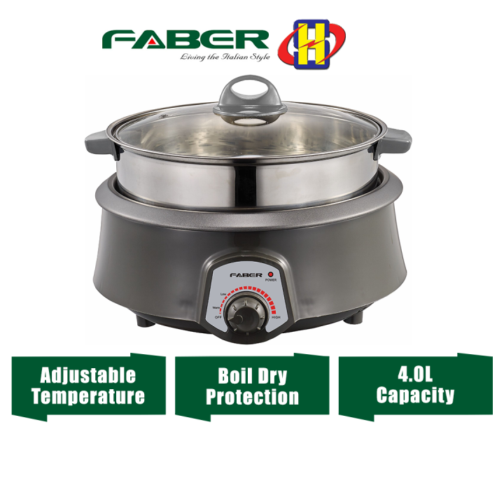 Faber Multi Cooker (4.0L/1400W) NonStick Inner Base Pot MultiFunction