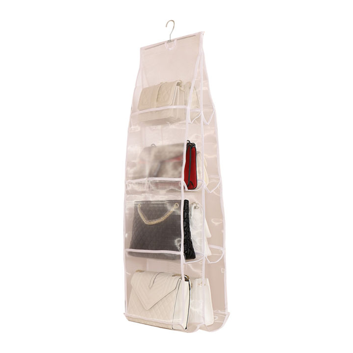 ready-กระเป๋าถือพีวีซีใสถุงหูรูดถุงแขวนเก็บของกันตู้เสื้อผ้ากันชื้น