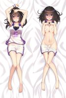 Dakimakura อะนิเมะปลอกหมอน Sagisawa Fumika สองด้านพิมพ์ชีวิตขนาดร่างกายปลอกหมอน