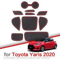 Zunduo Anti-Slip Gate Slot Cup Mat For Toyota Yaris GR 2020 2021 Yaris Cross SUV KSP210 MXPA1 MXPH1 Essories Car Ruer Pad