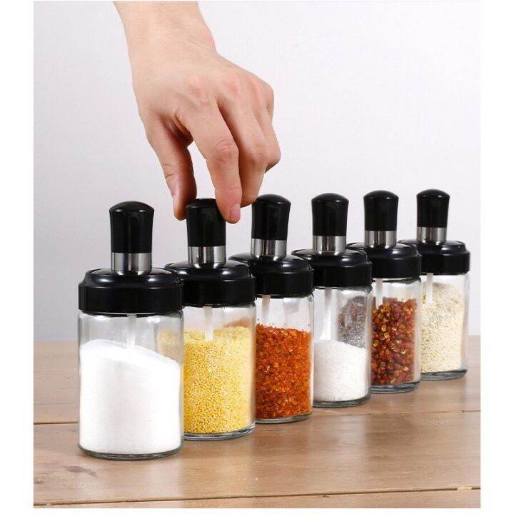 SpoonCovered OnePiece Seasoning Jar Spice Airtight Containers
