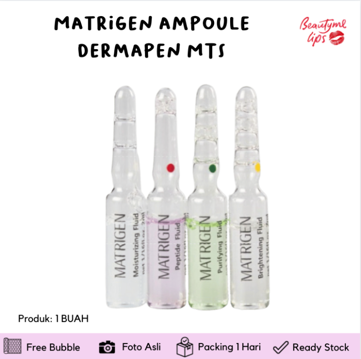 Matrigen ampoule dermapen MTS BB GLOW (per box & ecer) Lazada