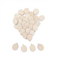 50pcs Wooden Cutout Natural Wood Hot Air Balloon Shapes for Card Making Scrapbooking DIY Arts Crafts Wedding Decorations