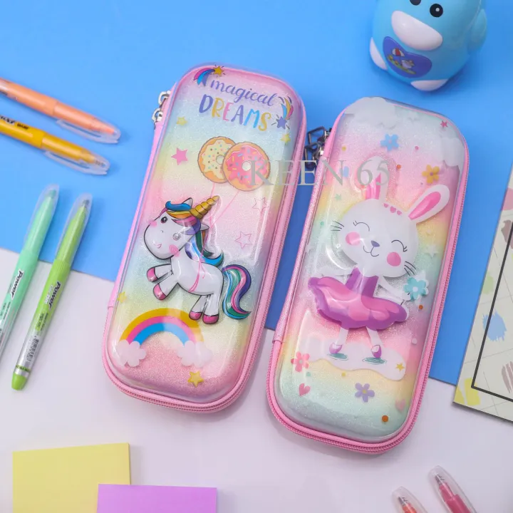 พร้อมส่งกล่องดินสอ-กระเป๋าดินสอลายนูน-3d-งานเทียบsmiggle-งานเทียบสมิกเกิ้ล