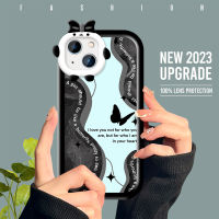 Case4you สำหรับ iPhone 15 Pro 15 Plus รูปผีเสื้อการ์ตูนเคสโทรศัพท์เลนส์โทรศัพท์มอนสเตอร์เคสนิ่มฝาครอบป้องกันกันกระแทกเคสโทรศัพท์มือถือ