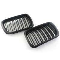 2Pcs Double-slat Matt Black Front Bumper Grills for BMW E36 97-99 Car Accessories Детали экстер решетка радиатора ьера