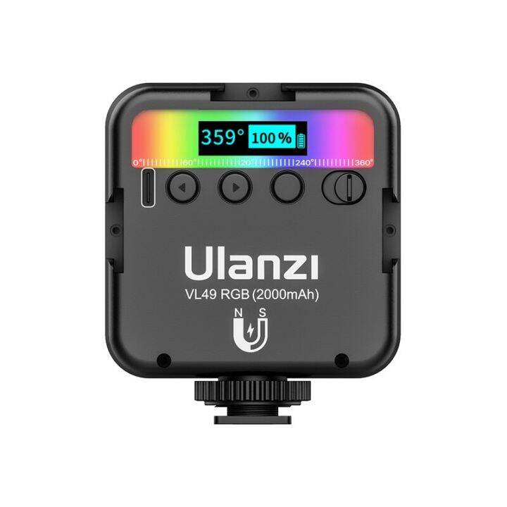 ulanzi-vl49-rgb-led-video-fill-light-magnetic-mini-portable-for-youtube-tiktok-vlog-beauty-rechargeable-phone-camera-lights-lamp-phone-camera-flash-li