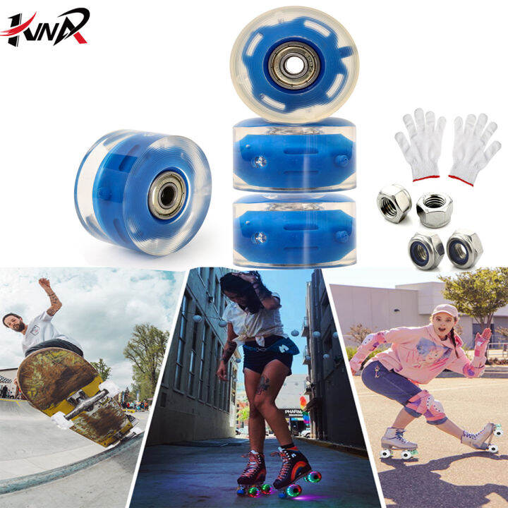 KINPAR 4 Pack Skateboard Wheels,Roller Skate Wheels with Bearings