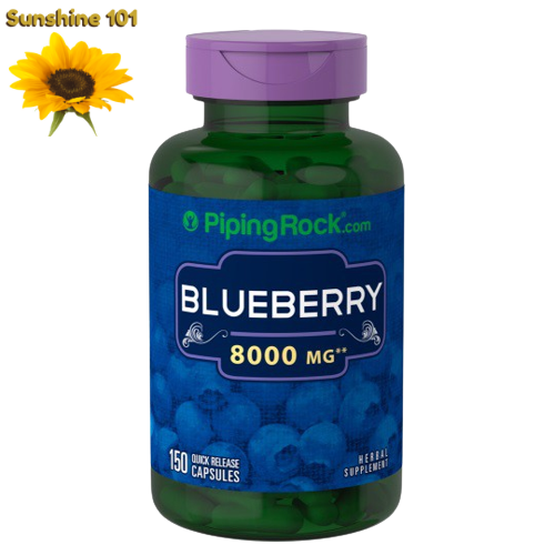 Piping rock blueberry 8000 mg x 150 capsules (March 2023) Lazada PH