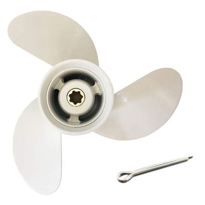 Outboard Propeller Aluminium Alloy Propeller for Yamaha 6Hp 8 1/2 X7 1/2 Boat Motor Screw Marine Engine Part 7 Spline 6G1-45943-00-El