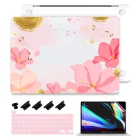 มาใหม่ เคสแล็ปท็อป แบบแข็ง พิมพ์ลายดอกไม้ สําหรับ Macbook M1 M2 Air13.6 M2 A2681 Pro13 A2338 Air13 A2337 A2179 A1932 Pro14 16 A2442 A2485 Pro13 A2251 A1708 A1989