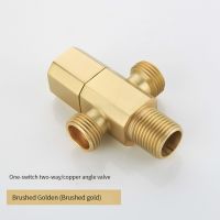 Chrome / Black / Gold / Rose Gold / Brushed Gold Soild Brass G1/2 Angle Valve Switch Valve For Bathroom