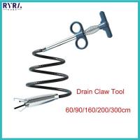 Steel Wire Sewer Pipe Unblocker Kitchen Cleaning Snake Spring Pipe Dredging Tool Bathroom Toilet Sinks Sewer Drain Claw Tool Traps Drains