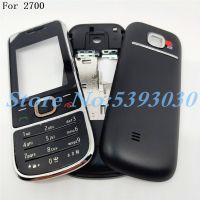 ฝาครอบกรอบโทรศัพท์มือถือที่สมบูรณ์เต็มตัวใหม่เคสสำหรับ Nokia 2700 2700c พร้อมโลโก้แป้นพิมพ์ภาษาอังกฤษ