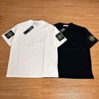 Stone Island Heavy American Tide Brand Loose Short-Sleeved T-Shirt Men And Women With The Same Paragraph Couple Summer Cotton Logo Half-Sleeved Ins