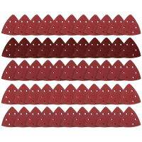 Triple-cornered Hook and Loop 100PCS 3-1/2 Inch Triple-cornered Sander Pads Oscillating Tools 40/60/80/120/240 Grit