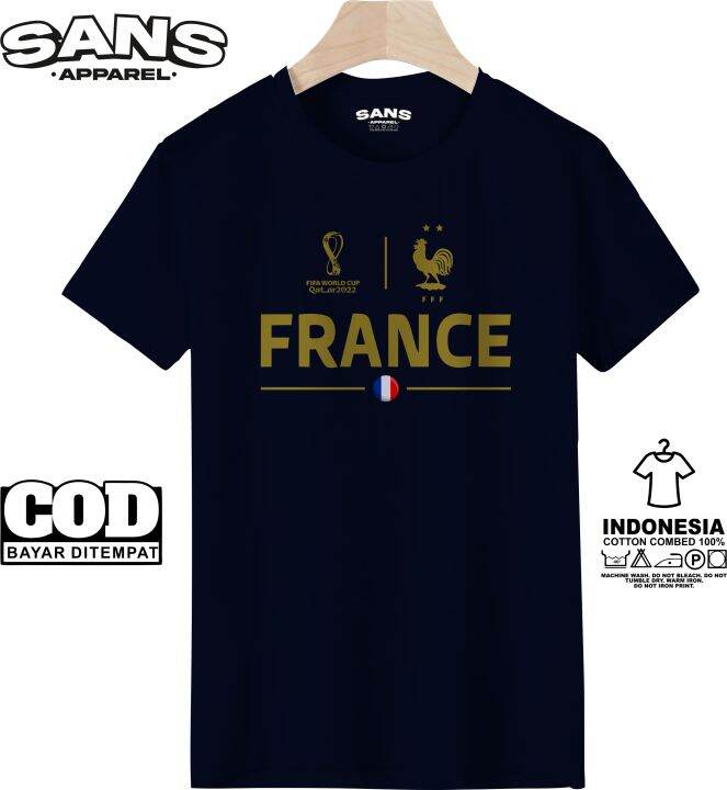 Kaos FRANCE 2022 Fifa World Cup / Baju PERANCIS Piala Dunia 2022 Qatar ...