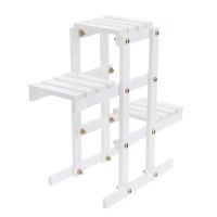 Rack Stand White Corner Shelf Balcony Rack Shelves Plants Indoor Small Flower Stand Succulent Holder