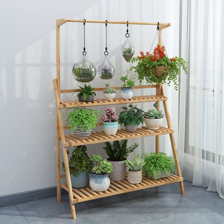 spot-parcel-post-flower-stand-balcony-hanging-chlorophytum-shelf-multi-layer-floor-living-room-solid-wood-decoration-succulent-green-radish-storage-rack-simple