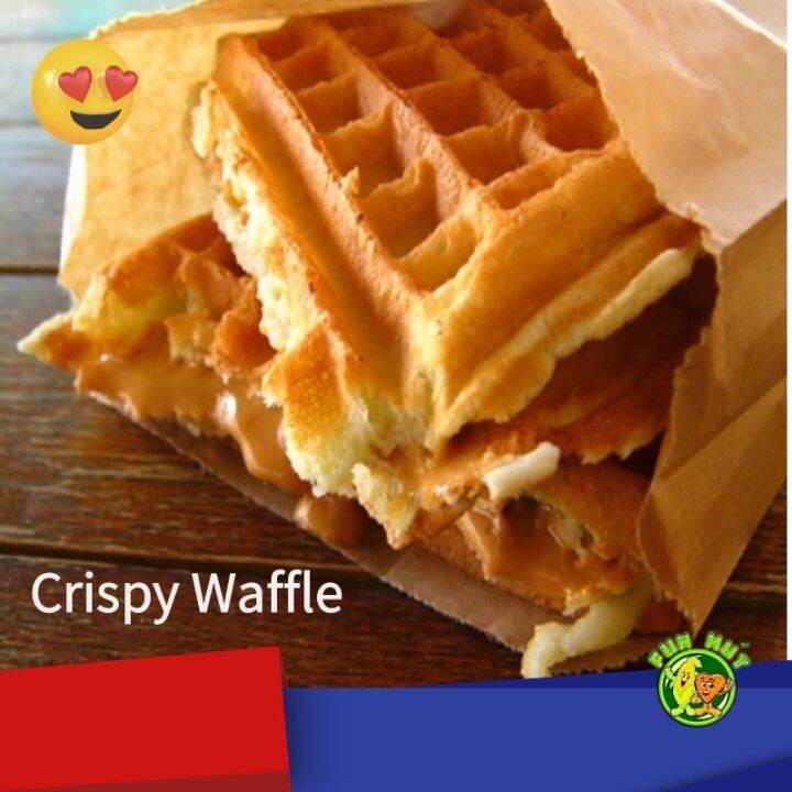 Crispy Waffle Premix with Coconut flavour Halal Tepung wafer cake 850gm ...