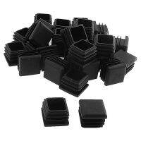 Square Table Chair Leg Tube Feet Insert Cap 25mmx25mm 3