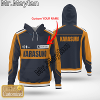 2023 Cosplay Name Haikyuu karasuno Hoodie 3D Print Casual Sweatshirt Mens and Womens Street Wear Sweatshirt Oversize -88 Size:XS-5XL