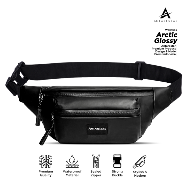 antarestar-อย่างเป็นทางการ-กระเป๋าสะพายผู้ชายกันน้ำสำหรับผู้หญิงกระเป๋าคาดเอว-artic-series-กันน้ำ-premium